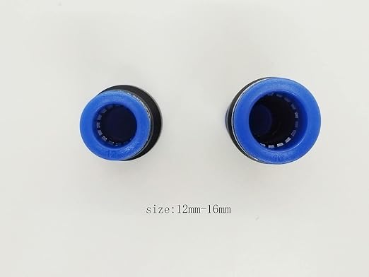 zjxed 16mm OD x 12mm OD Pneumatic quick Connector Push to Connect fittings - Image 2
