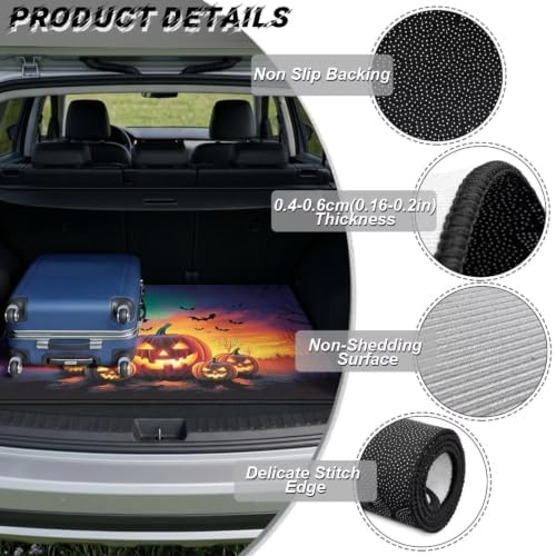 Sunset Pumpkin Universal Car Trunk Mat, Waterproof Cargo Liner - Image 6
