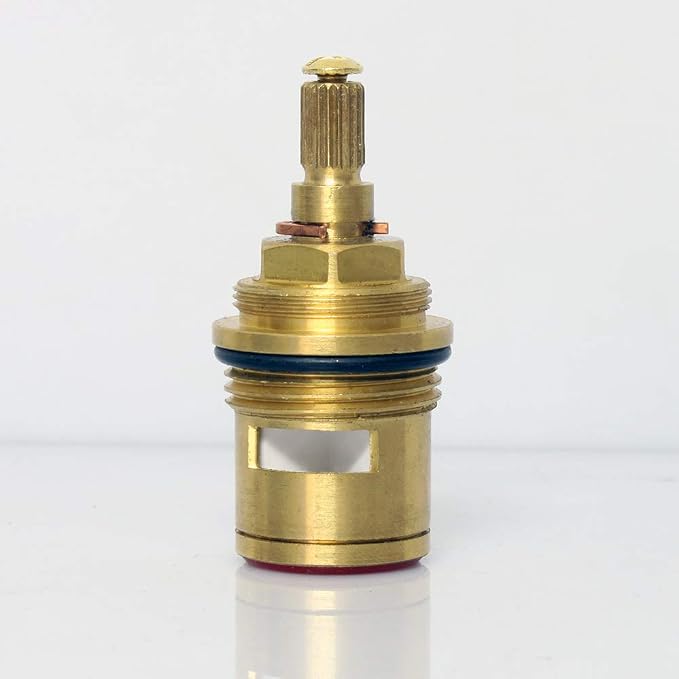 Brass Ceramic Disc Cartridge, Inner Faucet Valve, Quarter Turn, 12MM Spline - Image 4