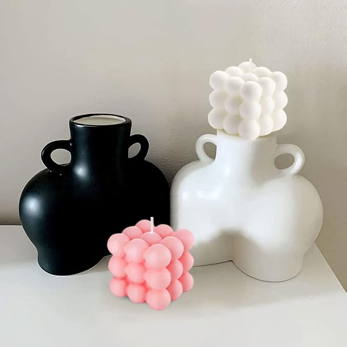 Bubble Candles for Women, Floating Shelves Cube Shaped Scented Square Candle Set - Image 5