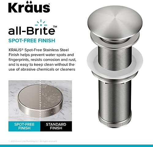 KRAUS Bathroom Sink Pop-Up Drain - Image 6