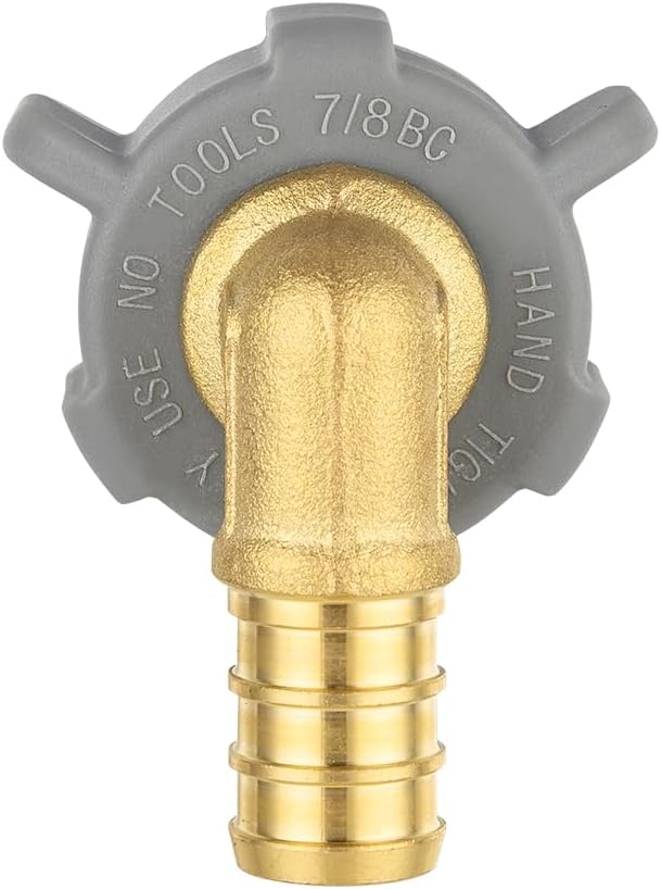 1 PC EFIELD 1/2" Pex X 7/8 Inch Toilet BC Swivel Female Elbow | Brass Barb - Image 4