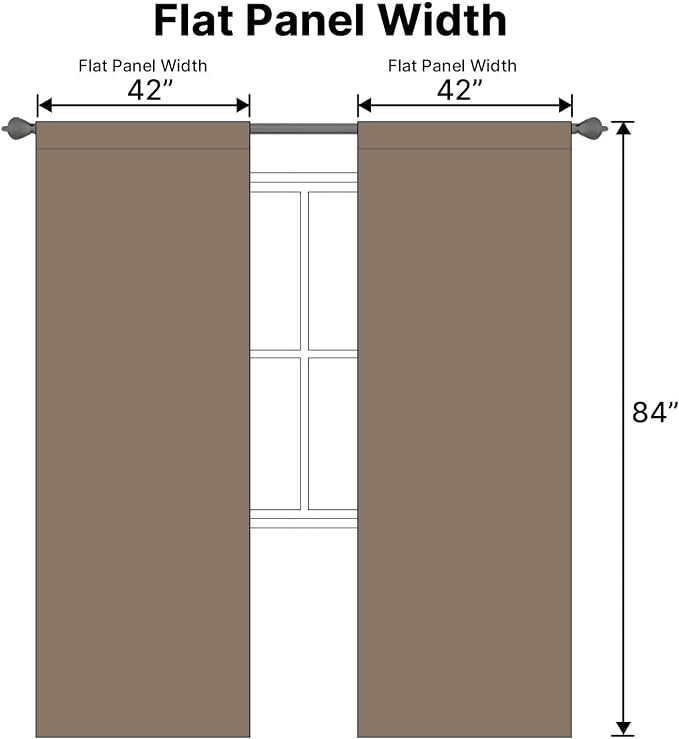 H.VERSAILTEX Blackout Curtains Thermal Insulated Window Treatment Panels Room - Image 7