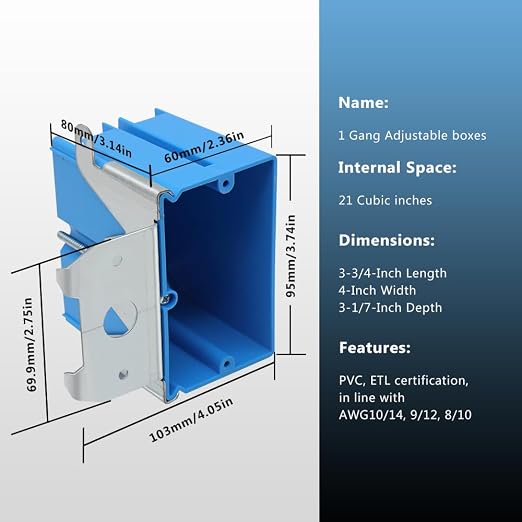 Adjustable Boxes in Single, 21 Cu in, 12 Pack, ETL Listed | Features 21 Cu in 1 - Image 3