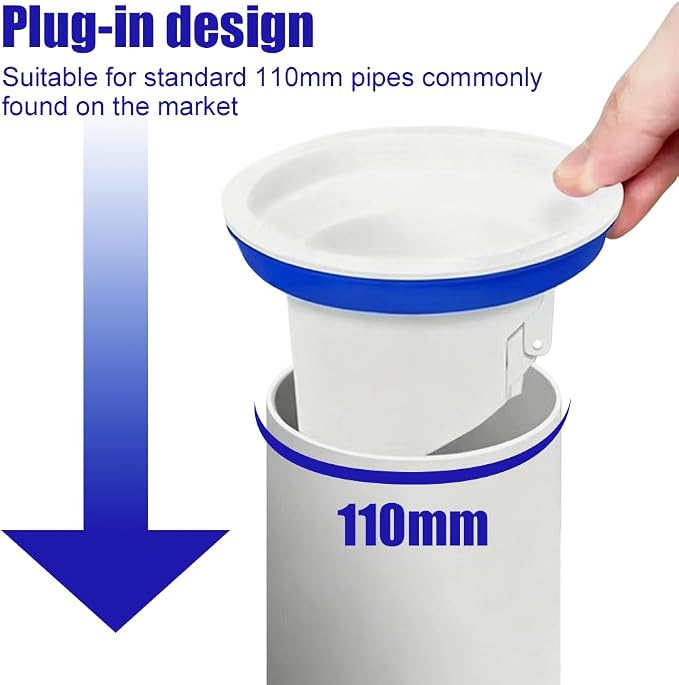 Sewer Pipe Smell Blocker Core, Spring-Loaded Backflow Valve - Image 6