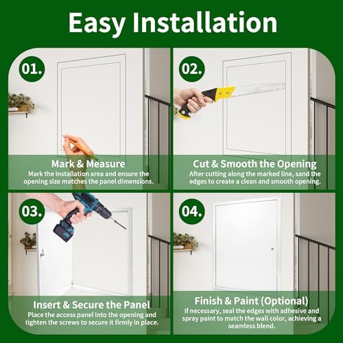 24 x 32 Access Panel for Drywall, Thicken 1.2mm Ceiling Access Panel for Drywall - Image 7