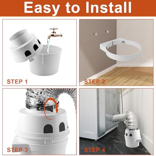 TDIDVKZW Indoor dryer vent kit 10 Ft 3 in 1 Filter Bucket - Image 7