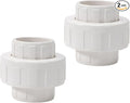 1-1/2 Inch PVC Union Coupling Pipe Fitting 1.5 Inch Schedule 40 Slip Union by JINUYYNA