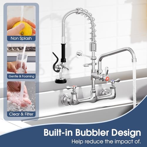 Commercial Wall Mount Kitchen Faucet - Image 6