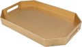 Gold Decorative Tray with Handles, Versatile Serving Tray by Omuriko