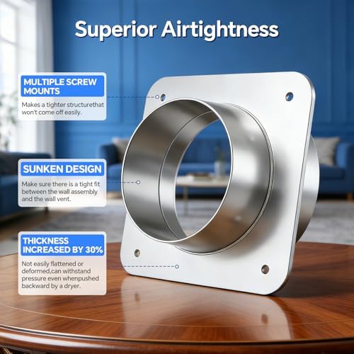 DV180 Magnetic Dryer Vent Connector, Airtight Seal, Quick Connect, 3.3ft 4" Duct - Image 5