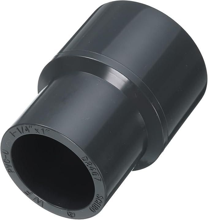 HARFINGTON PVC Reducing Coupling 1-1/4 x 1" Increaser/Reducer Coupling Pipe - Image 3