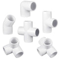 Xuniea 42 Pieces 1 Inch PVC Pipe Fittings Elbow Set Tent Connection Tee Heavy by Xuniea