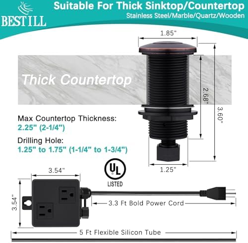 BESTILL Garbage Disposal Air Switch Kit - Image 4
