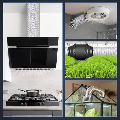 7 Inch Flexible Ducting 5FT, Double-Layer Aluminum Dryer Vent Hose, Heavy Duty - Image 6