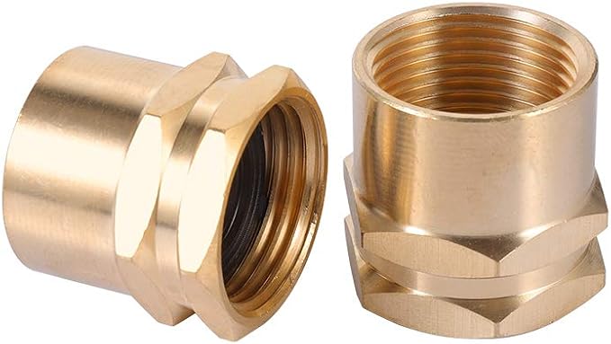 Brass Garden Hose Adapter, 3/4”GHT Female x 3/4”NPT Female Connector, GHT to - Image 2