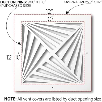 SABA Home Decor White Air Vent Cover - Image 2