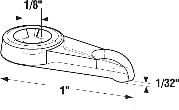 Prime-Line PL 15750-A Storm Door Panel Clips, 1 In. Reach, Plastic Construction - Image 2