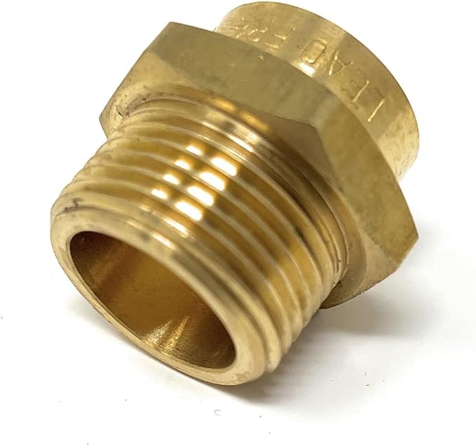 Cascada Lead-Free Brass Adapter, G Thread British BSPP Male to NPT Female |) - Image 5
