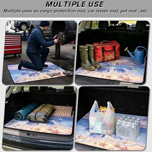Dreamy Beach Turtle All Purpose Trunk Mat 29"x39" - Image 3