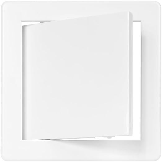 6" x 6" White ABS Plastic Plumbing Access Panel - Image 6
