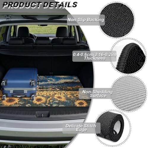 Sunflower Starry Universal Car Trunk Mat, Waterproof Cargo Liner - Image 6