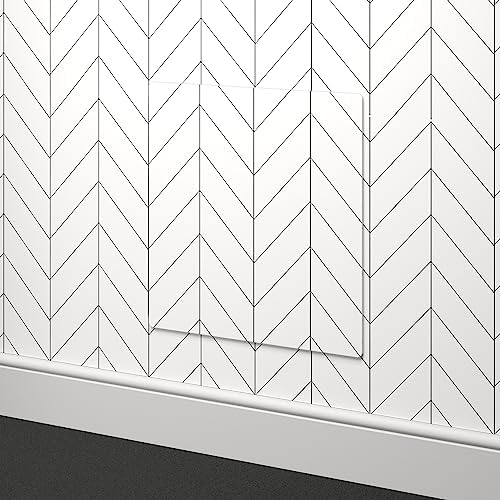 14" x 14" Spring Loaded White Plastic Access Panel - Image 4
