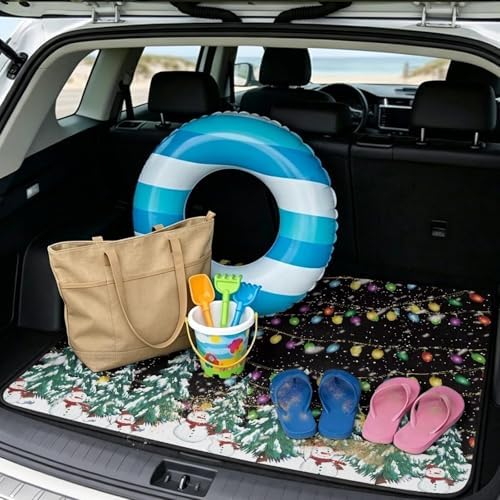 Christmas Tree Universal Car Trunk Mat All Weather Trunk Protection Cargo Liner - Image 2
