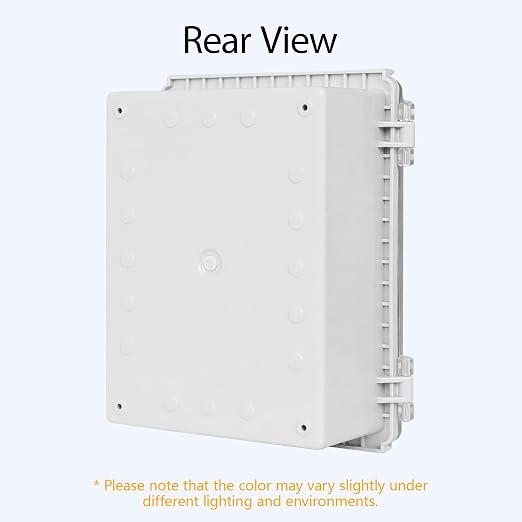 Electrical Box, IP67 Waterproof Hinged Clear Cover Stainless Steel Latch - Image 9