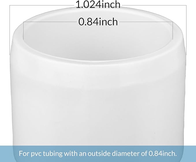 1/2" PVC Pipe End Cap Plug Adapter Pipe Fitting, Furniture Grade, DIY Shelf - Image 2