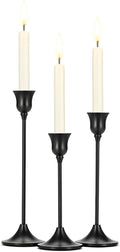 Tifanso 3PCS Vintage Black Taper Candlestick Holders by tifanso