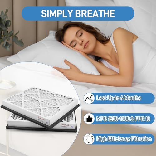20x24x3 MERV 13 Pleated Air Filter, 2 Pack, Compatible - Image 5