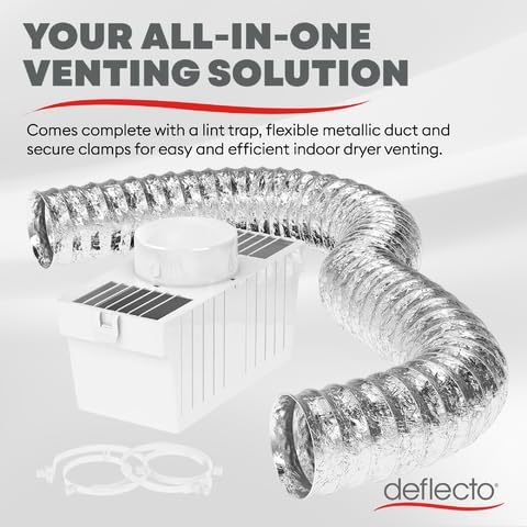 Deflecto Dryer Lint Trap Kit for Indoor Dryer Venting - Image 4