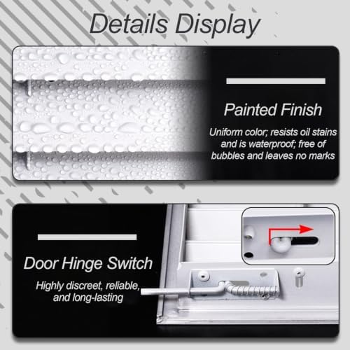 White Air Return Grille, Aluminum Access Panel - Image 5