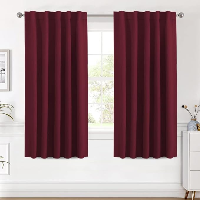 H.VERSAILTEX Christmas Blackout Curtains Thermal Insulated Window Treatment by HVERSAILTEX