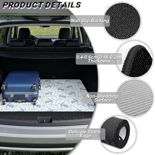 Blue Sea Turtle Universal Car Trunk Mat, Waterproof Cargo Liner - Image 6