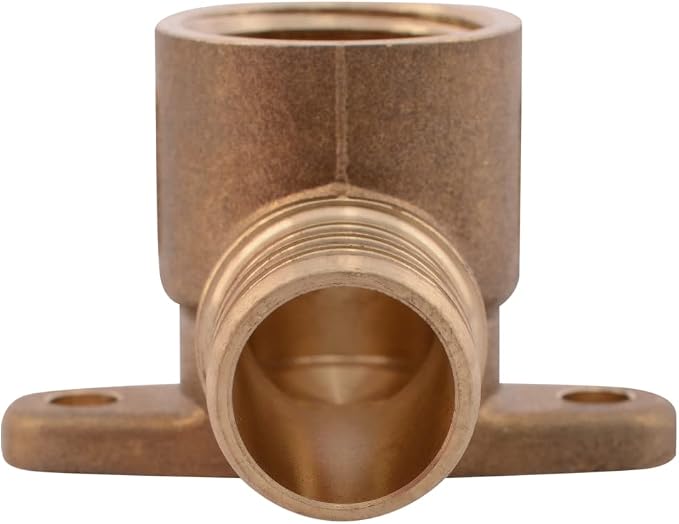 SharkBite 3/4 PEX Pipe x 1/2 Inch FNPT Crimp 90 Degree Drop Ear Elbow, Brass - Image 2