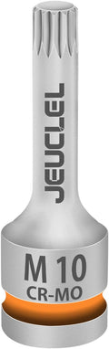 M10 Triple Square Impact Spline Bit Socket, 10mm 1/2" Drive Socket | 12 Point by JEUCLEL