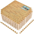 Sorbus Interlocking Wood Grain Foam Floor Tiles by Sorbus