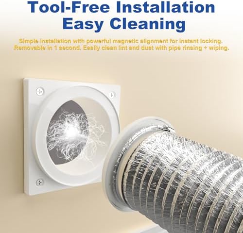 Magnetic Dryer Vent Coupling, Airtight Seal Quick Connect Kit - Image 4