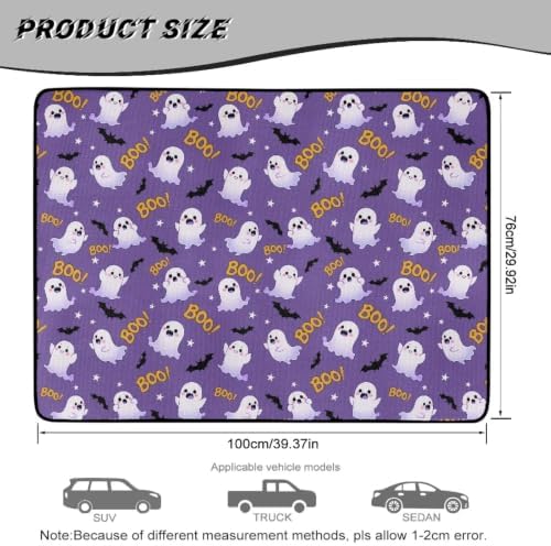 Purple Ghost Boo Universal Moving Trunk Mat 29"x39" – Heavy Duty Waterproof - Image 7