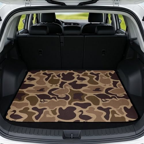 ELEQIN Duck Camo Trunk Mats for Cars SUV Sedan Truck Non Slip Backing Heavy by ELEQIN