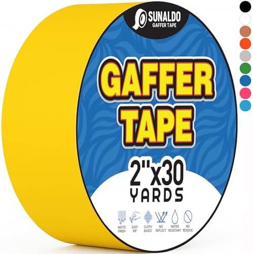 Gaffers Tape Heavy Duty, Easy Rip | Yellow by Unknown