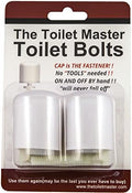 Toilet Bolts is a No Tool, No Cut, No Nut, and Install Toilet Bolt, and Cap Kit by The+Toilet+Master