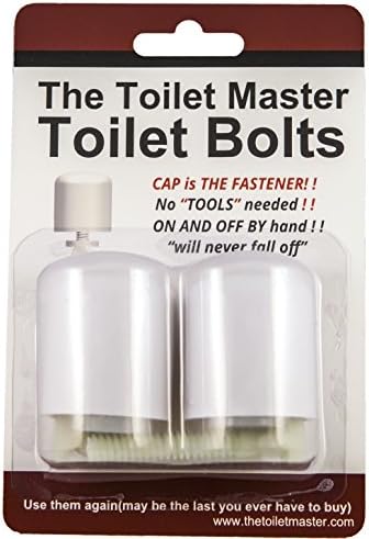 Toilet Bolts is a No Tool, No Cut, No Nut, and Install Toilet Bolt, and Cap Kit by The+Toilet+Master