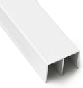 Top Double Channel Track for Bypass & French Sliding Screen Doors, Aluminum | by MetroScreenworks