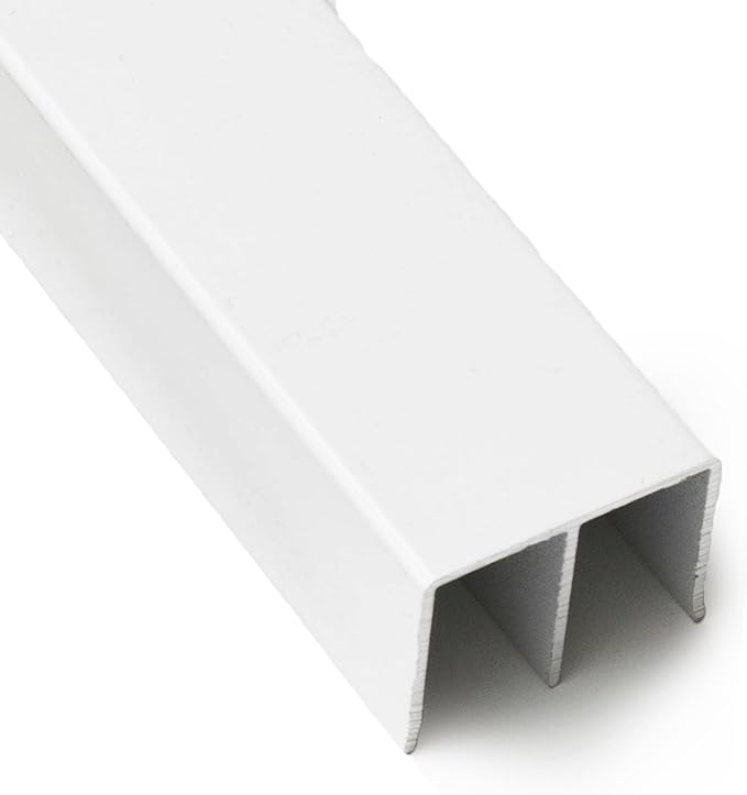 Top Double Channel Track for Bypass & French Sliding Screen Doors, Aluminum | by MetroScreenworks