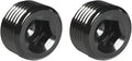 1 NPT Male Thread Allen Head Socket Pipe Plug Fitting Aluminum Black by Podavelle