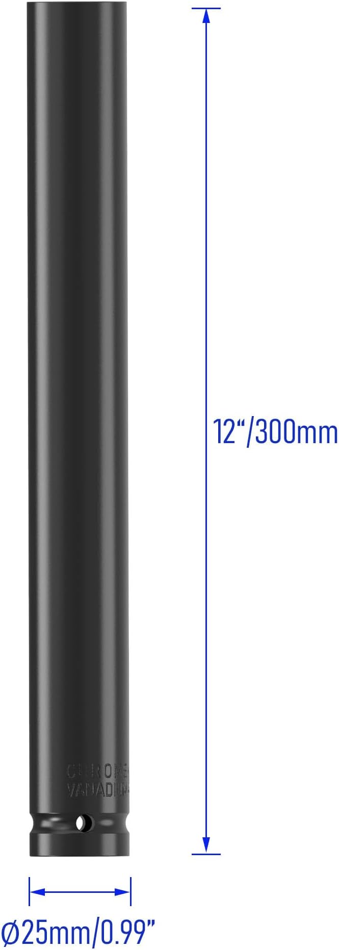 1/2" Drive 18mm Socket Accessory Set, 12 Inch Length | Deep 6-Point Impact - Image 3