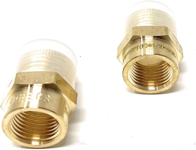Cascada Lead-Free Brass Adapter, G Thread British BSPP Male to NPT Female |) - Image 4